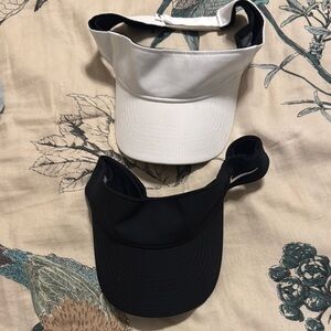 Nike Women's Black and White Visor Hats